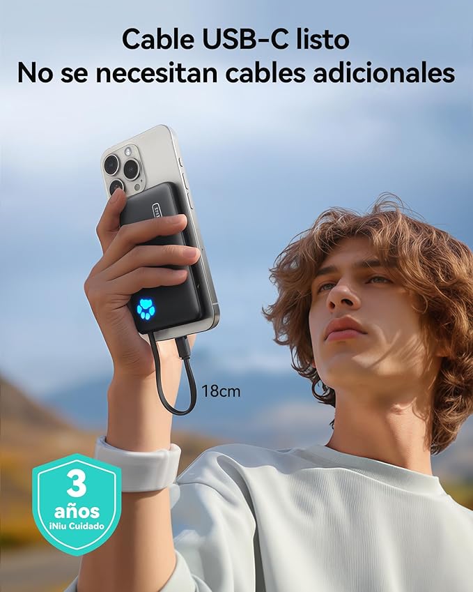 INIU Portable Charger, Slim 10000mAh Power Bank - Image 2