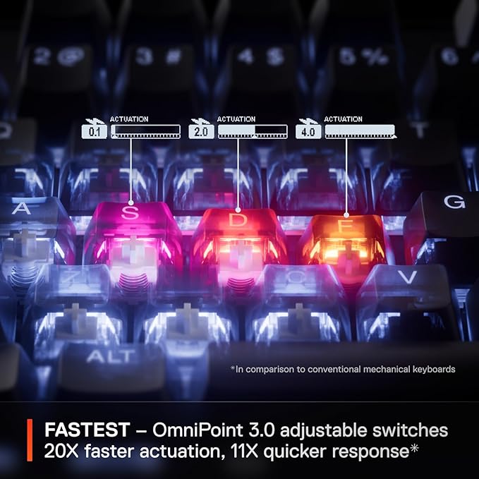SteelSeries Apex Pro Gen 3 OmniPoint 3.0 HyperMagnetic Switches — Adjustable - Image 5