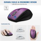 E-YOOSO Wireless Mouse for Laptop, Portable Optical Computer Mouse, 6 Buttons - Image 4