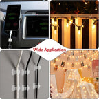 100PCS Cable Clips, Adhesive Wire Clips Organizer Cord Clips Management - Image 5