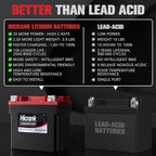 YTX14L-BS Lithium 12V 8Ah 480CCA LiFePO4 Motorcycle Battery, Powersports Battery - Image 2