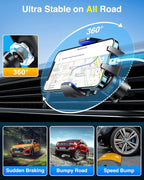 VANMASS Ace Car Phone Holder Mount New Upgraded Handsfree Cell Phone Holder Car - Image 8