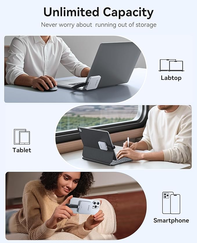 ORICO 1TB Magnetic External SSD, Aluminum Alloy, 4K 120Hz ProRes HDR Record and - Image 3