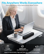 Inkless Portable Printer for Travel, Wireless Thermal Printer Support 8.5 x 11 - Image 6