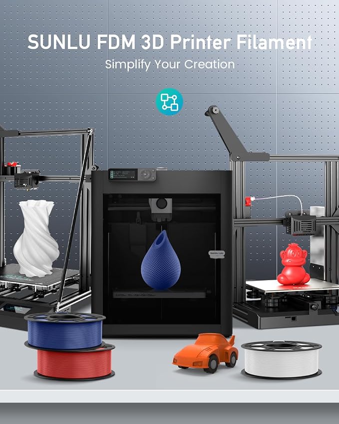 SUNLU Large Spool 5KG PETG Filament, 3D Printer Filament PETG 1.75mm, Less - Image 9