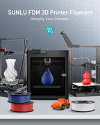 SUNLU Large Spool 5KG PETG Filament, 3D Printer Filament PETG 1.75mm, Less - Image 9