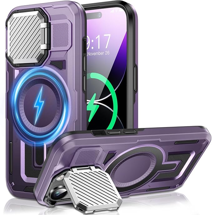 Camera Stand Case for iPhone 14 Pro Max, 2024 Version Military Grade Protective by Unknown