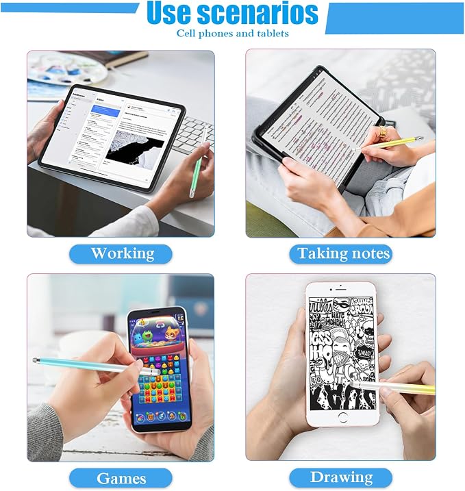 Bopomofo 3PCS Stylus Pen for Touchscreen, Stylus Pen for iPhone/iPad/Tablet - Image 7