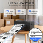 Bluetooth Thermal Shipping Label Printer, Wireless 4x6 Shipping Label Printer - Image 3