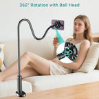 Gooseneck Phone Holder for Bed, Magnetic Cell Phone Stand for iPhone 16 15 14 - Image 2