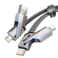 4-in-1 Compatible with USB C to Lightning Cable, 45W High-Speed Charging & Fast by Jixivor
