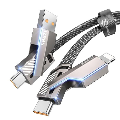 4-in-1 Compatible with USB C to Lightning Cable, 45W High-Speed Charging & Fast by Jixivor