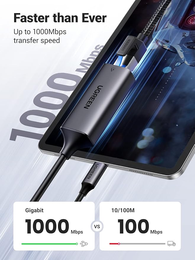 UGREEN USB C to Ethernet Adapter, Driver-Free, Compatible - Image 3