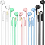 Earbuds Headphones 5 in One Pack, Wired Earbud by HUOMU