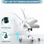Home Desk Chair with Back Supportive Lumbar Support, Breathable Double Mesh - Image 6