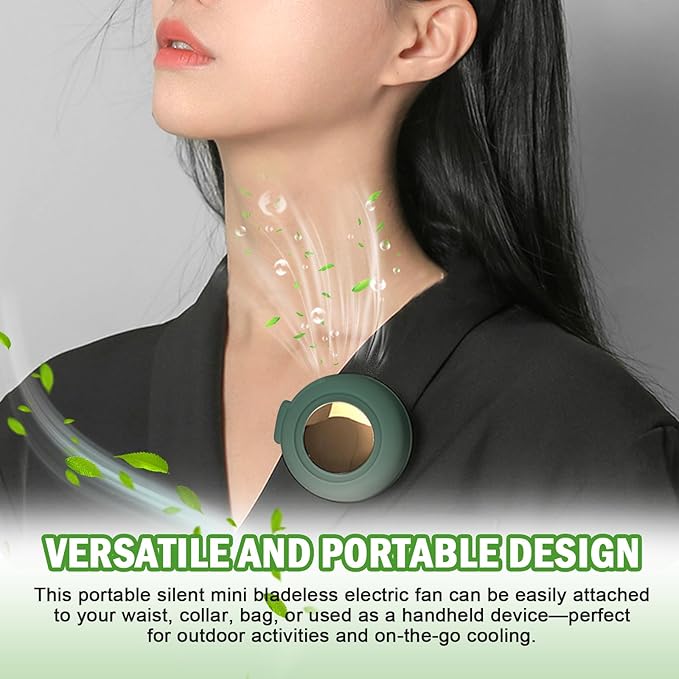 Portable Silent Mini Bladeless Fan Clip on, Portable Silent Mini Bladeless - Image 6