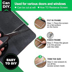 QWR Pet Proof Window Screen Replacement, Cat Resistant Screen Mesh - Image 4