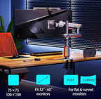 RGB Gaming Monitor-Arm for Flat/Ultrawide/Curved Monitors 32 to 60 inch - Image 3