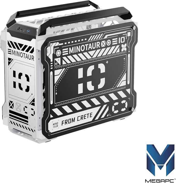 MegaPC Mino Open-Frame ATX Gaming Case – Industrial Design, Tempered Glass - Image 3