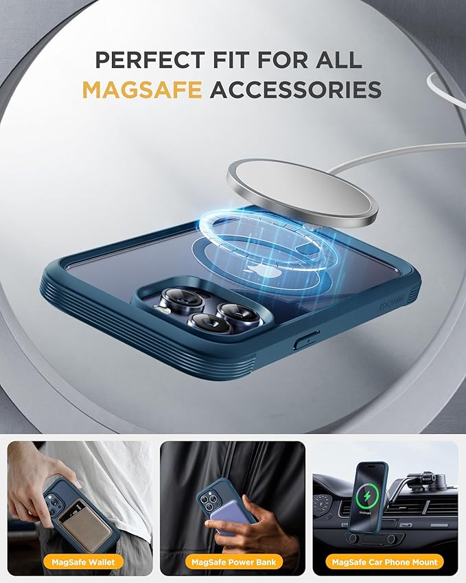 Miracase Magnetic for iPhone 15 Pro Case Full-Body Phone case - Image 5