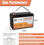 4 Pack 12V 140Ah Lithium LiFePO4 Deep Cycle Battery, Support 4S4P, Built-in - Image 4