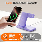 2025 3 in 1 Wireless Charger for iPhone 16 15 14 13 12 11 XR 8, Apple Charging - Image 2