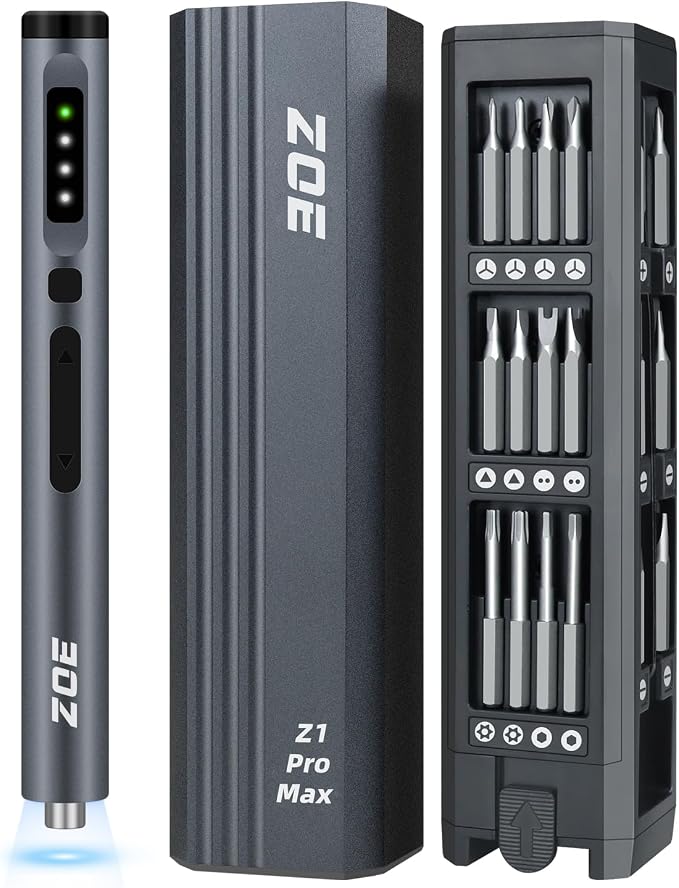 ZOE Electric Screwdriver, Mini Precision Screwdriver Set Cordless Screw driver by zoe