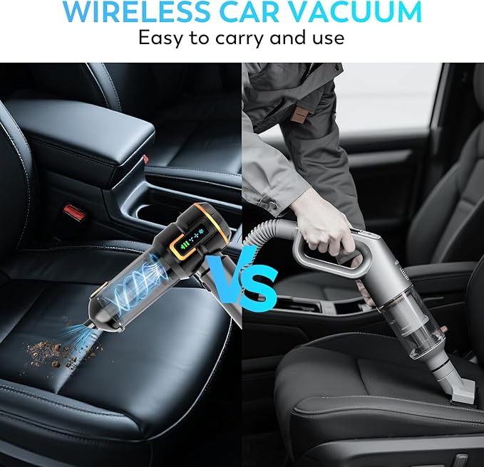 Car Vacuum Cleaner, 22000PA High Power Portable Handheld Car Vacuum & Air Duster - Image 6
