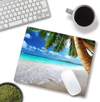 Beach Mouse Pad, Coconut Trees Design Mouse Pad, Nature Mousepads, Custom - Image 4