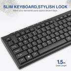 Rii RK907 Ultra-Slim Compact USB Wired Keyboard - Image 4