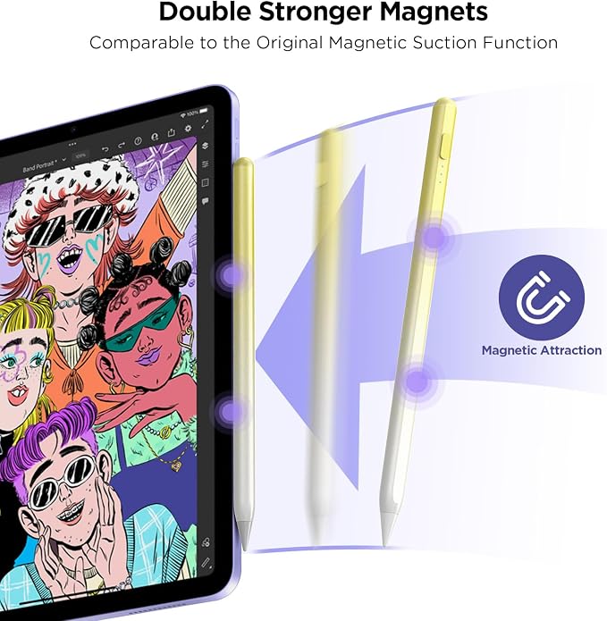 Apple iPad Pencil Alternative, 15Min Fast Charge, Palm Rejection & Tilt - Image 7