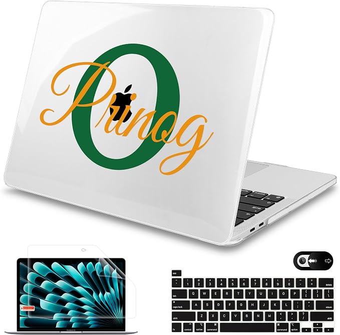 Mektron Customizable Name for MacBook Pro 13-inch Case 2022 2021 2020 Release by Mektron