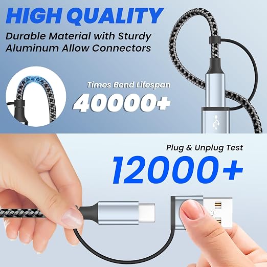 Travel Essentials 4 in 2 Dual Type C Multi Charging Cable - Image 6