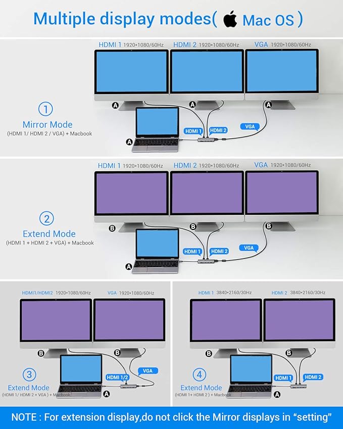 TOTU 13-in-1 USB-C Hub with Ethernet, 4K HDMI, SD/TF Cards Reader, Mic/Audio - Image 4