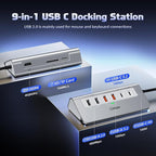 USB C Hub 10Gbps, 9-in-1 USB 3.2 Hub - Image 2
