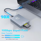 CFexpress Type A and SD Dual-Slot Memory Card Reader, 10Gbps USB 3.2 Gen 2 Type - Image 3