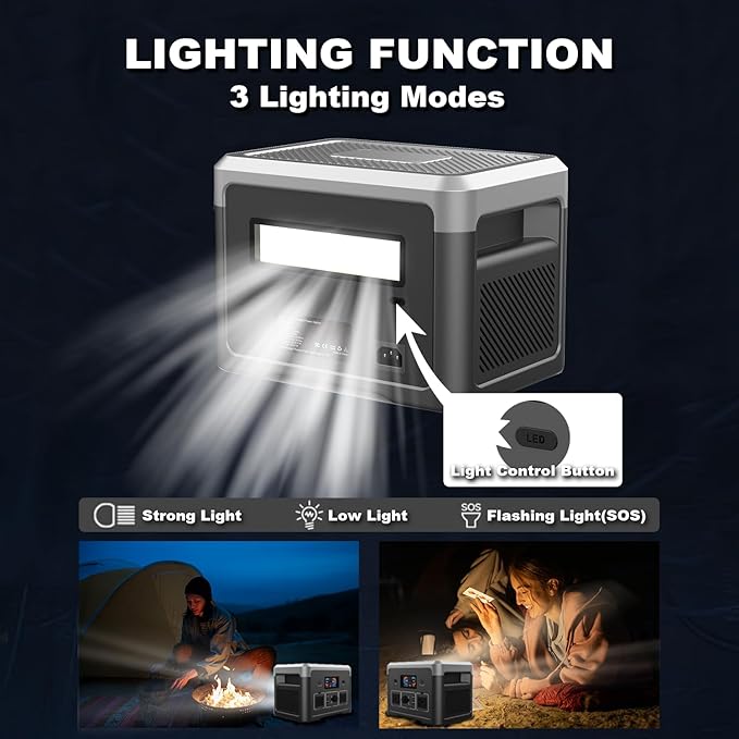 Portable Power Station 600W 665.6Wh LiFePO4 Battery Backup Solar Generator - Image 5