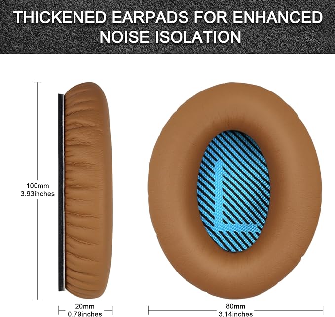 Replacement Ear Pads for Bose QuietComfort 15, Headphone Ear Covers, High - Image 3