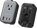 TESSAN Travel Adapter 009, PD 20W Universal Power Adapter 2 USB C 1 USB A by TESSAN