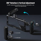 NEEWER S25 Ultra Phone Cage, PA082 Mobile Video Rig Phone Stabilizer - Image 5