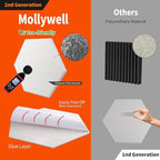 Mollywell Hexagon Acoustic Panels, High Density, Soundproofing, Decorative - Image 8