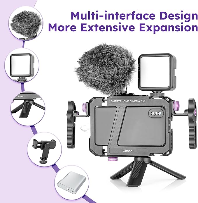Universal Smartphone Filmmaking Stabilizer, Phone Cage - Image 5