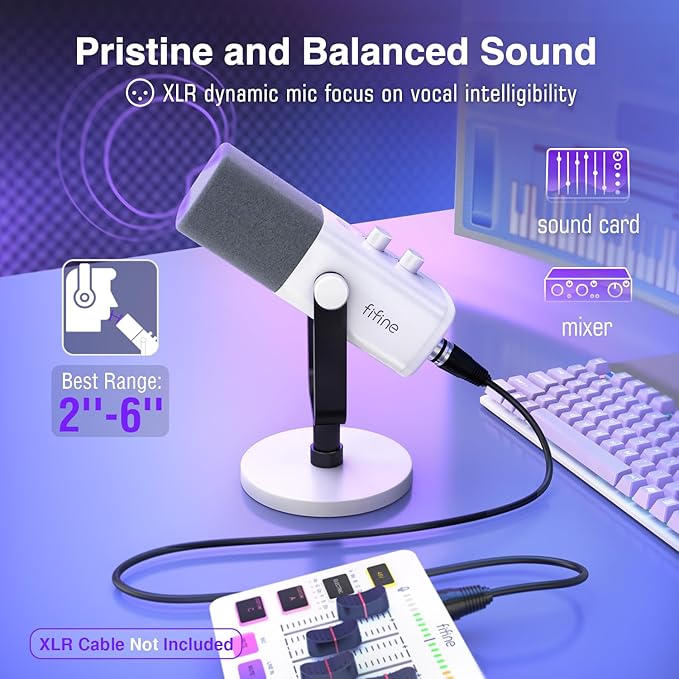 FIFINE XLR/USB Gaming Microphone - Image 2