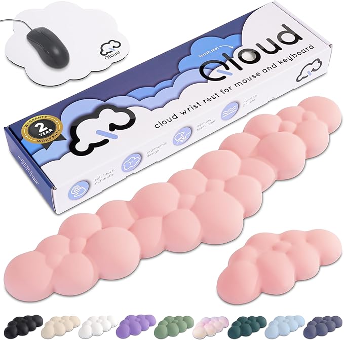 Qloud Cloud Wrist Rest Keyboard Wrist Rest by Create-ables