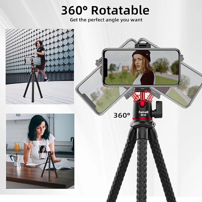 Camera Tripod, Famall Flexible Tripod Stand - Image 3