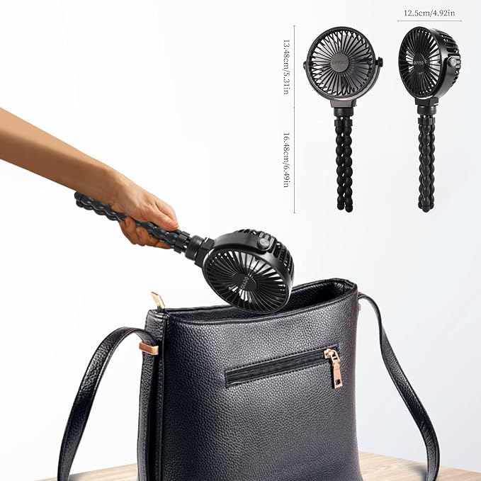 Portable Stroller Fan Personal rechargeable USB Fans - Image 3