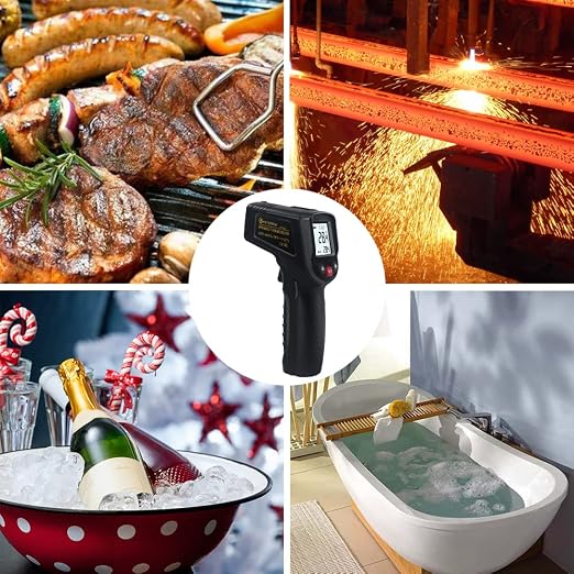 KETOTEK Infrared Thermometer Non Contact IR Digital Laser Temperature Gun - Image 6