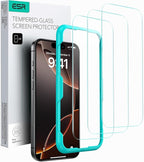 ESR 3 Pack for iPhone 16 Pro Max Screen Protector, Tempered Glass Film by ESR