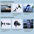 OHLPRO MagSafe Car Mount Charger, 15W QC 3.0 Fast Charging - Image 6