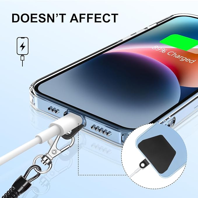 SHANSHUI Phone Lanyard, Cell Phone Lanyard Tether Pads Compatible - Image 7
